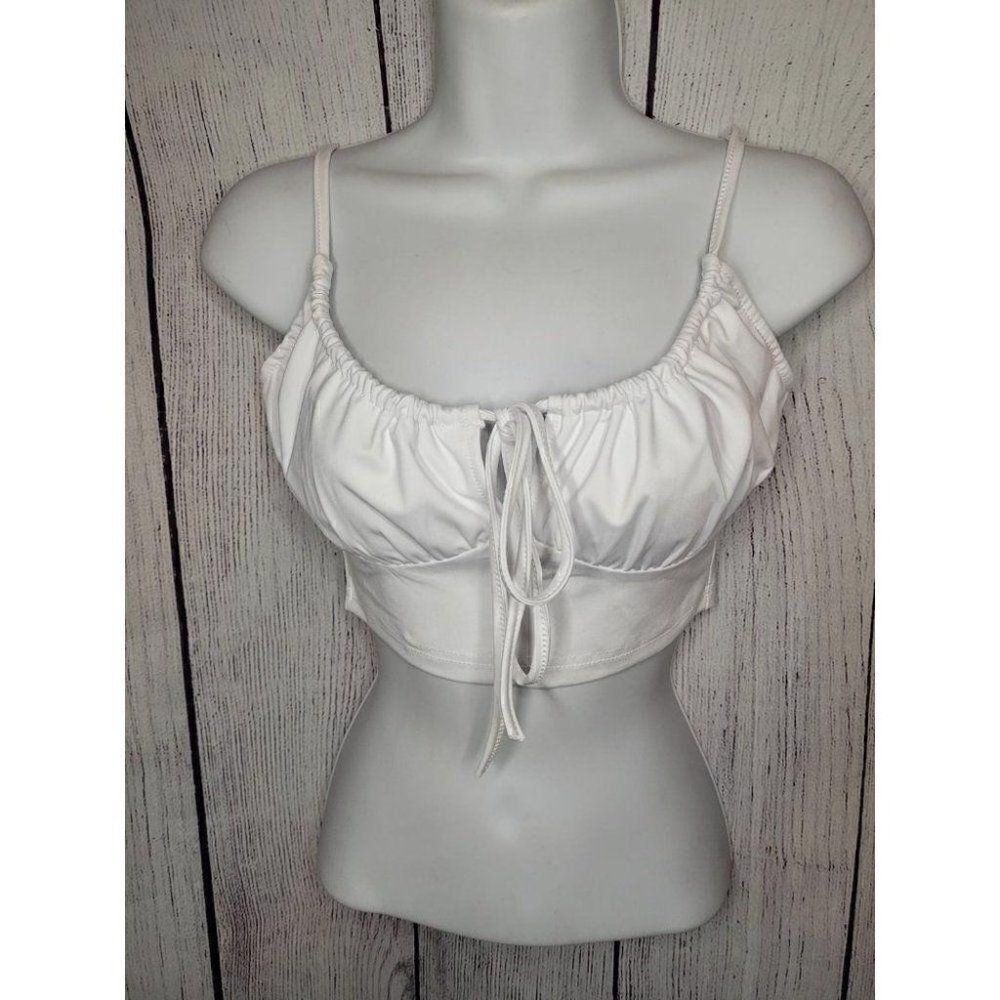 Women's Drawstring Crop Top Small